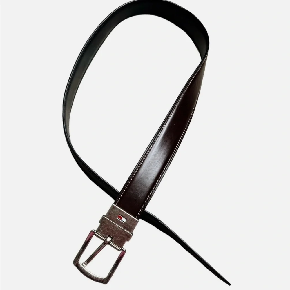Kids Brown and Black Leather Belt